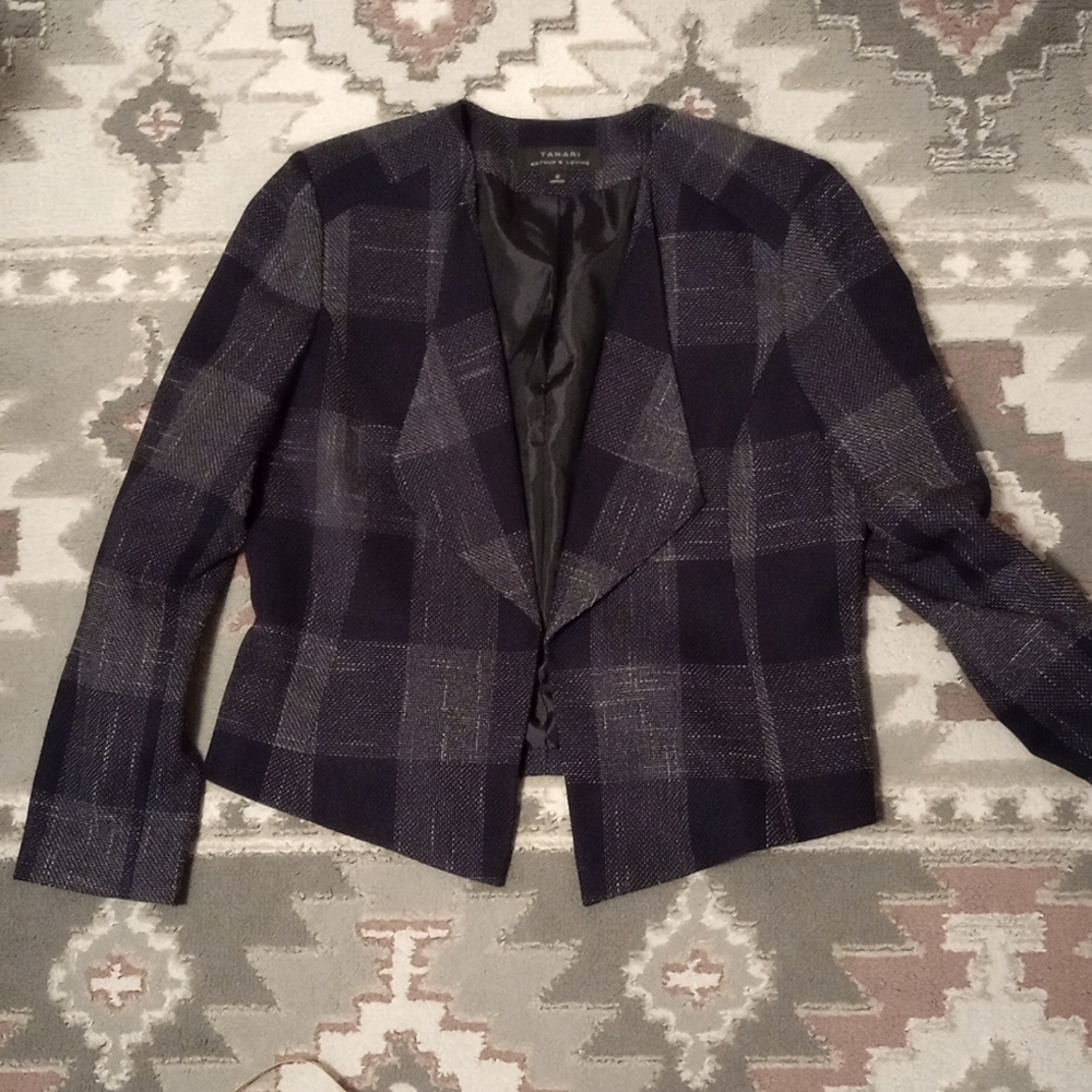 Tahari plaid blazer - 12